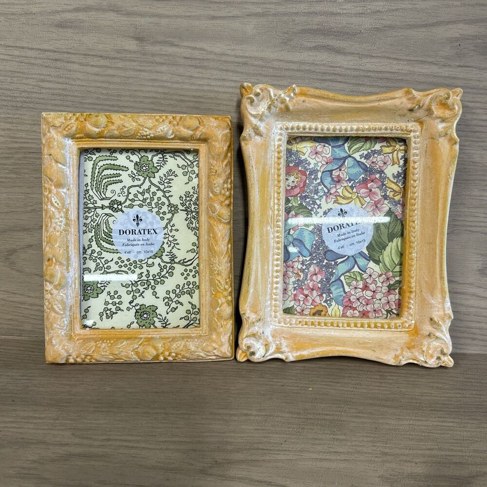 2 Doratex Frames 4x6 Wooden Photo Frame Made In Italy Read